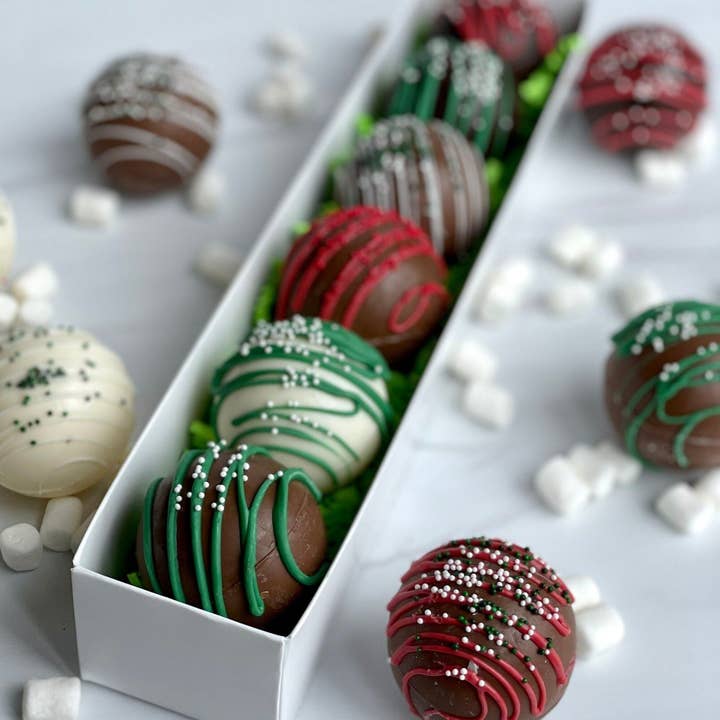 Chocolates Unlimited by Denise - Wholesale Hot Cocoa Mix/Kit - Mini Hot Chocolate Bombs (Box of 6)