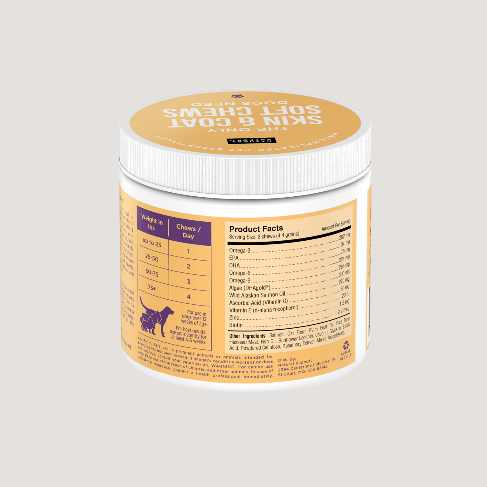 Natural Rapport - Wholesale Pet supplement – Dog - The Only Skin & Coat Soft Chews Dogs Need6