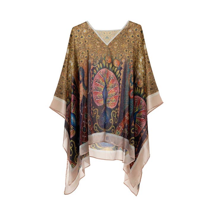 Pfauenmosaik-Kaftan für den Großhandel von LA WATER
