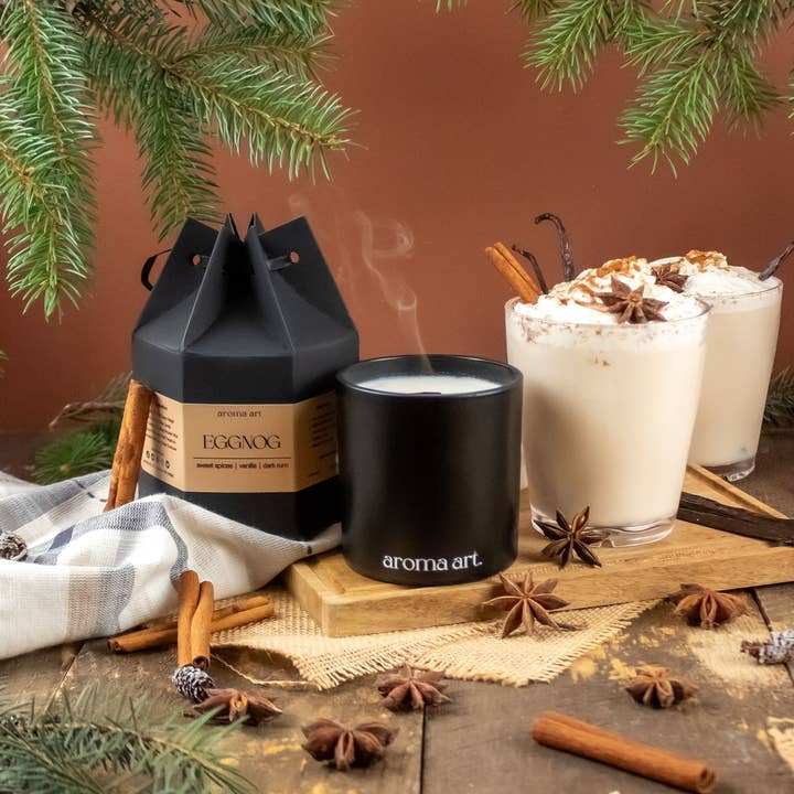 Eggnog | Crackling Wood Wick Candle for wholesale by The Remontant