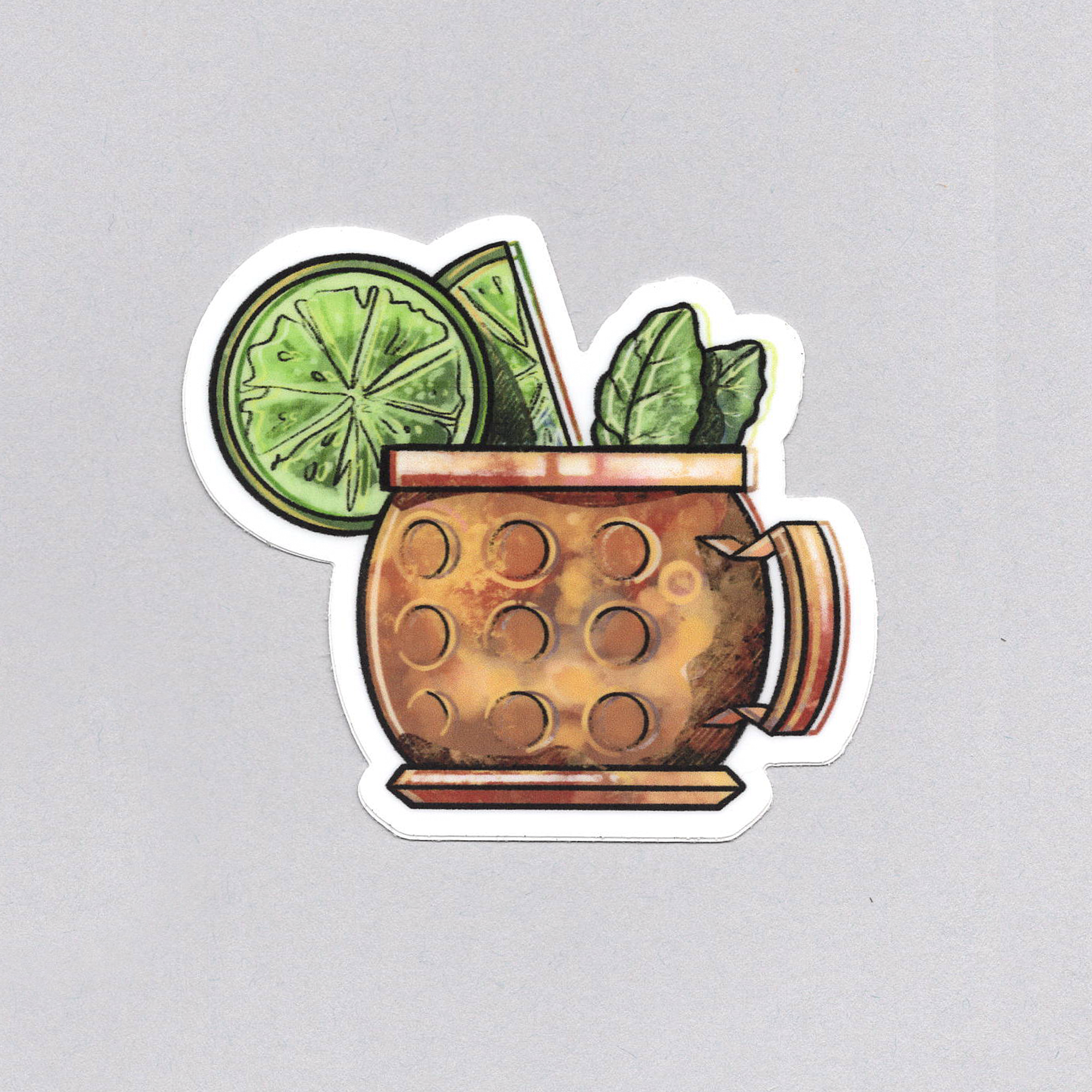 Bring Aloha - Wholesale Sticker - Moscow Mule Sticker, Waterproof Outdoor Vinyl 3" X 2.69"0