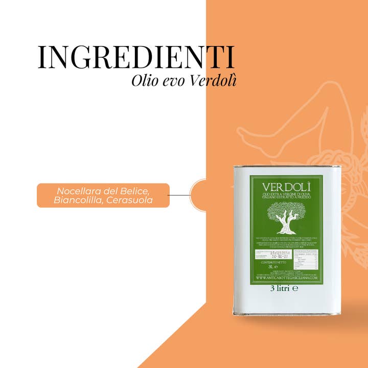 Antica Bottega Siciliana - Wholesale Olive Oil - Italian Extra Virgin Olive Oil in Tin 3L1