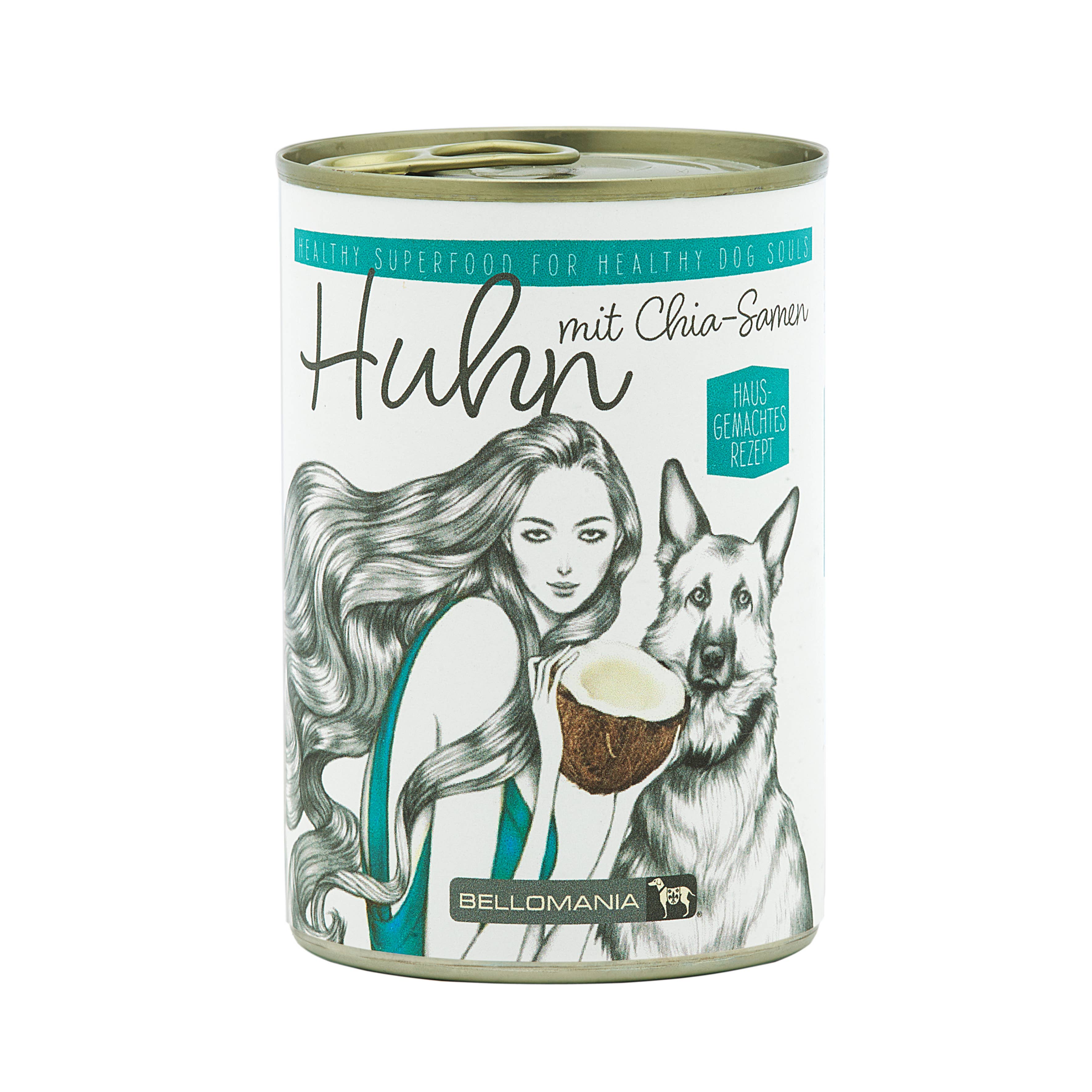 BELLOMANIA SUPERFOOD - Wholesale Pet Food - Dog - BELLOMANIA SUPERFOOD Chicken with Chia Seeds 6 x 400 g2