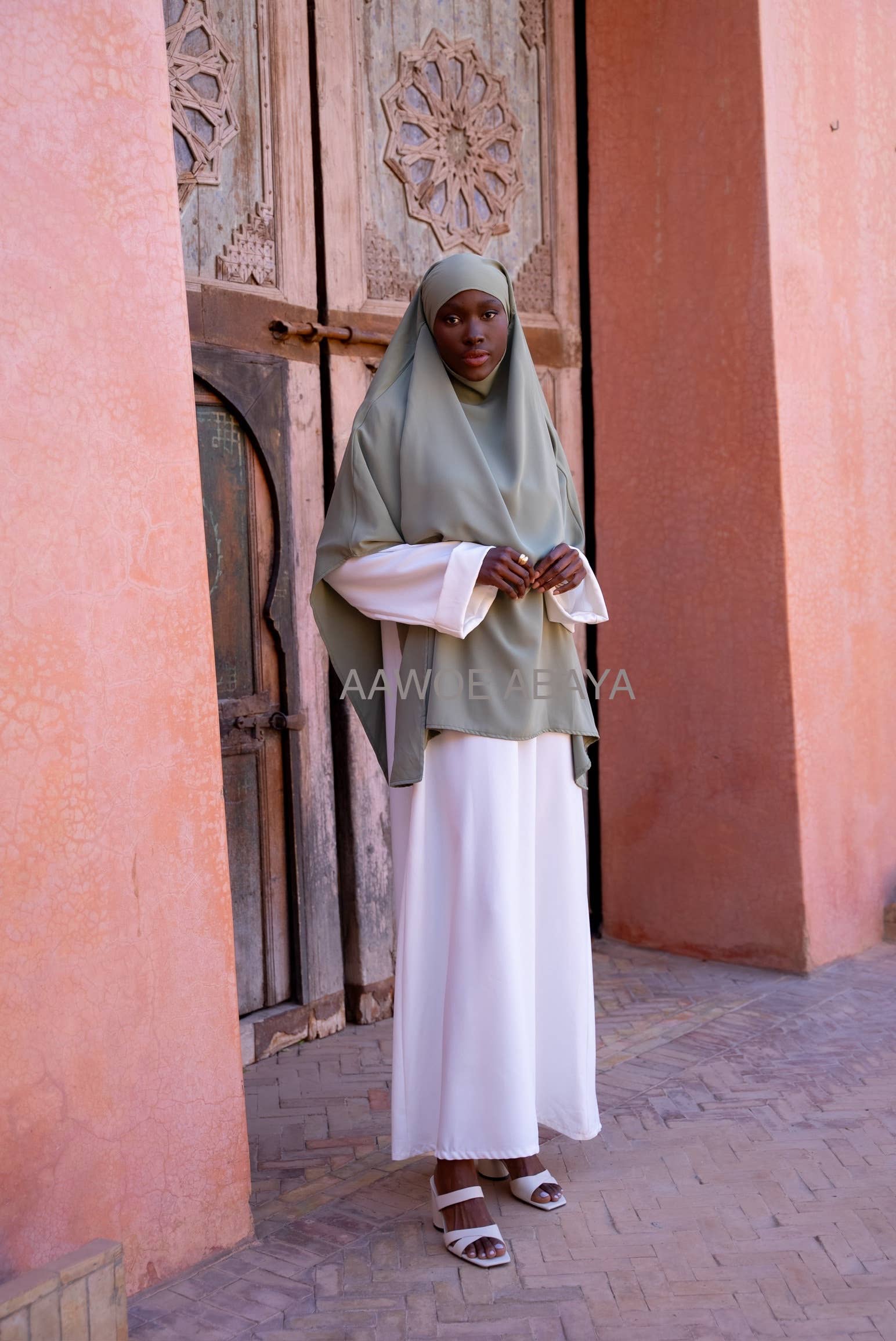 Aawoe Abaya - Wholesale Hijab - Women's - Elegant Khimar with Long Sleeves - 2408-KH7