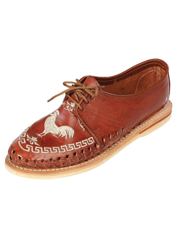 Mexican Artisanal Shoes Leather Honey/Brown for wholesale by Conejo Western Wear