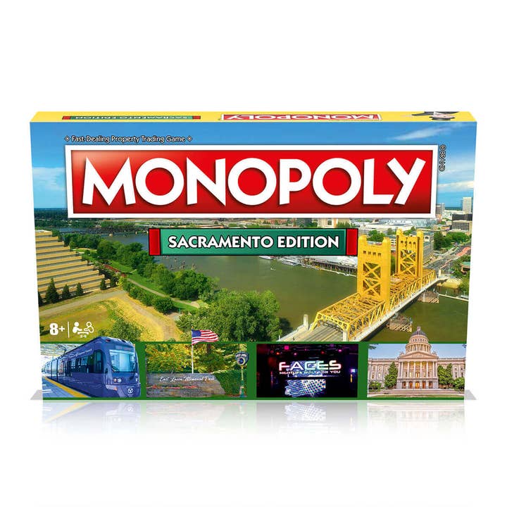 Top Trumps USA, Inc. - Wholesale Board Game - Sacramento Monopoly Board Game Edition