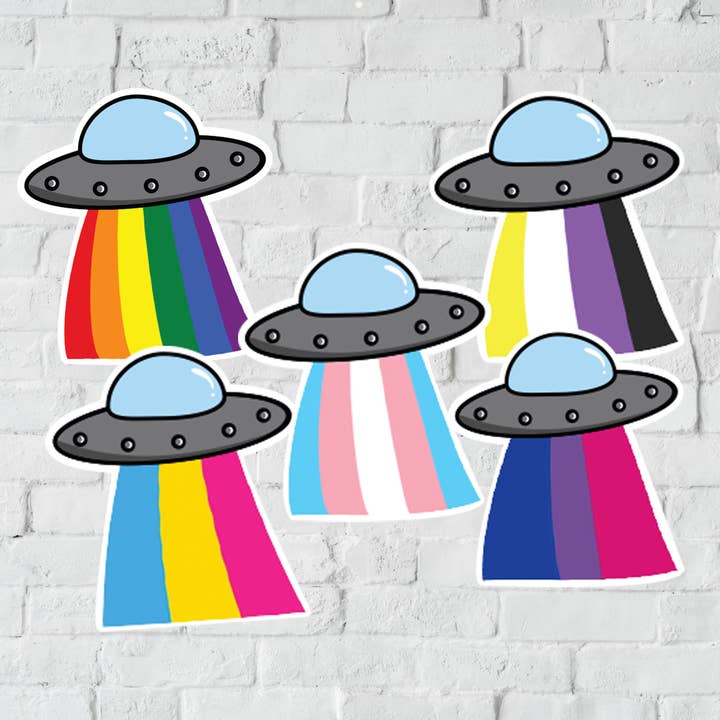 Autocolante de OVNI do orgulho por atacado de Support the T