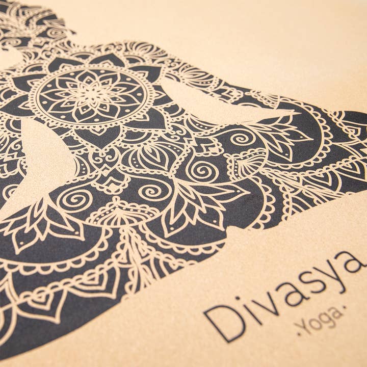 Divasya - Wholesale Meditation Supplies - Meditation mat made of cork & natural rubber - Buddha