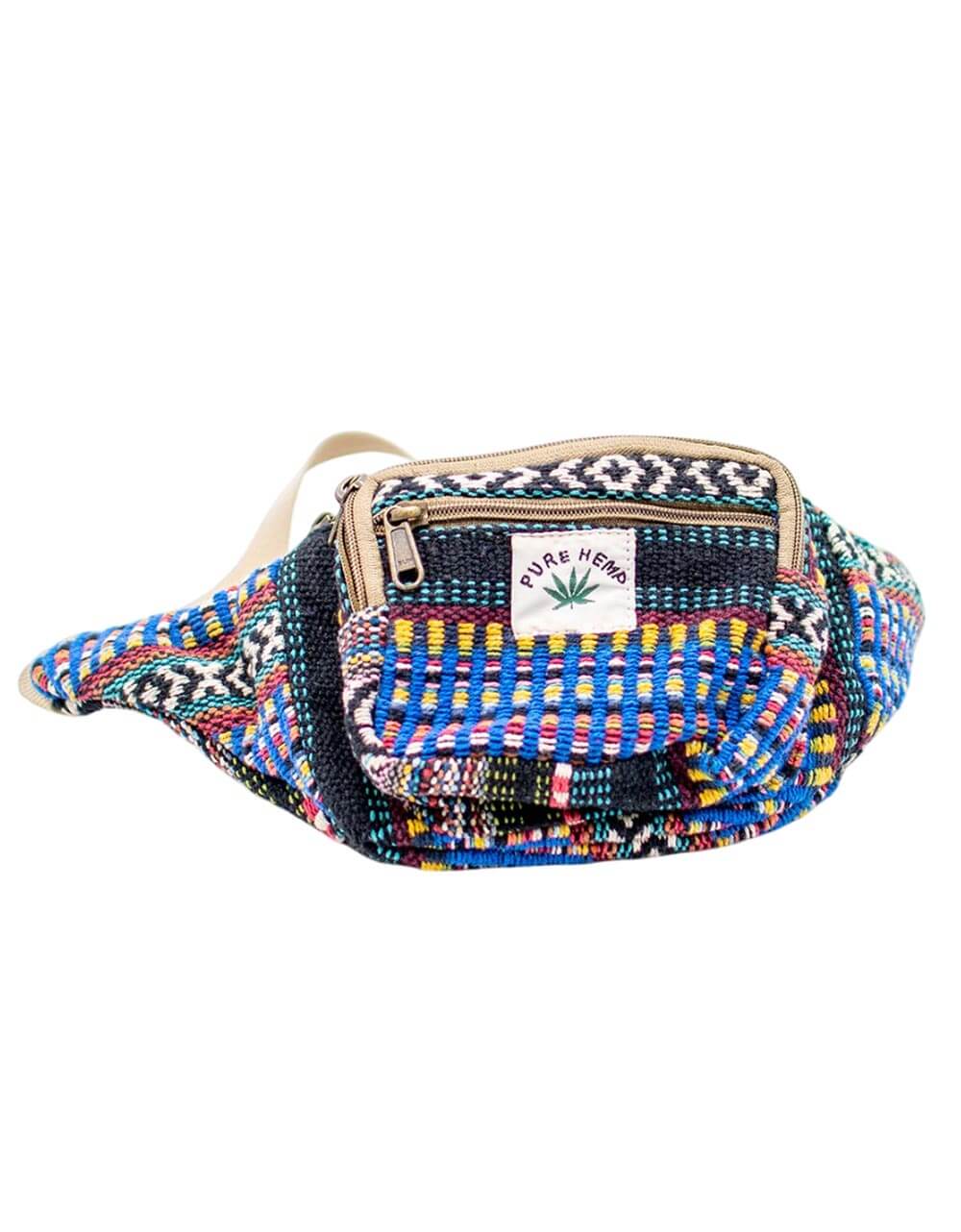 Kimago Look - Wholesale Belt Bag - Unisex - Unisex Authentic Hemp Fanny Pack - BRÑ00134