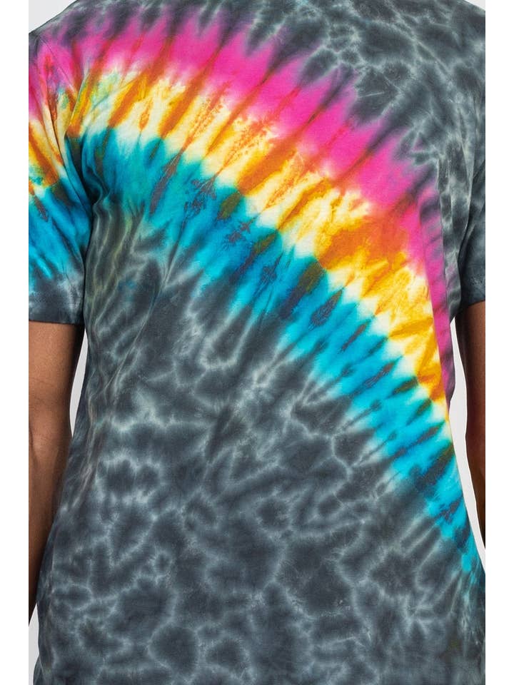 Lakhays Collection Inc. - Vendita all'ingrosso Maglietta - Uomo - T-shirt tie-dye unisex Rainbow Arc5