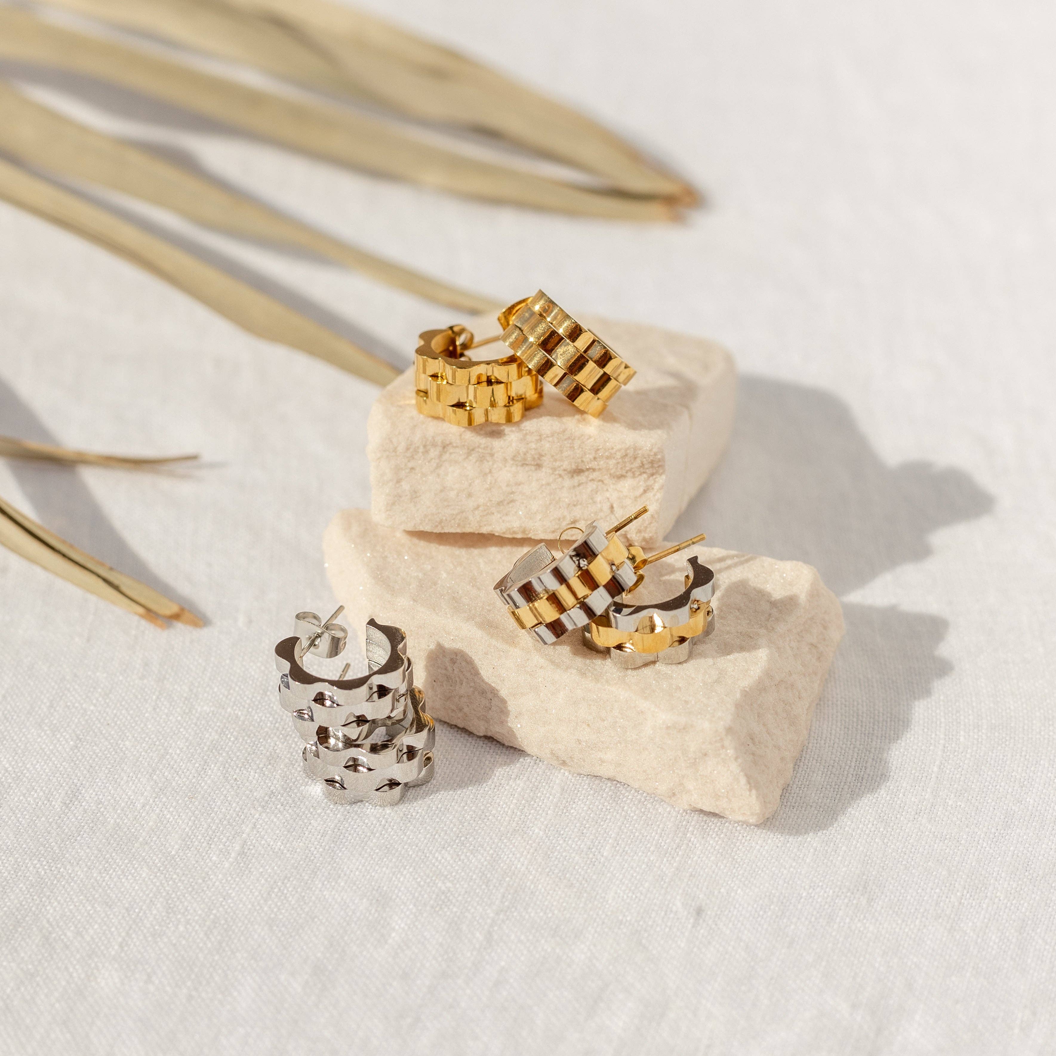 Argent Lineage Hoops Argent en vente sur Faire3