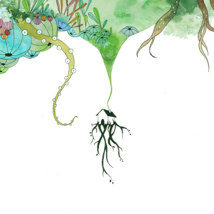 Melissa Moss Art - Venta al por mayor Ilustración - El mundo te espera - Impresión artística1