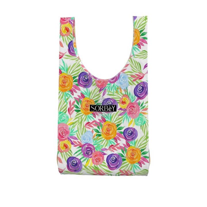 Parachute boodschappentas met bloemenpatroon voor wholesale door Sorbey