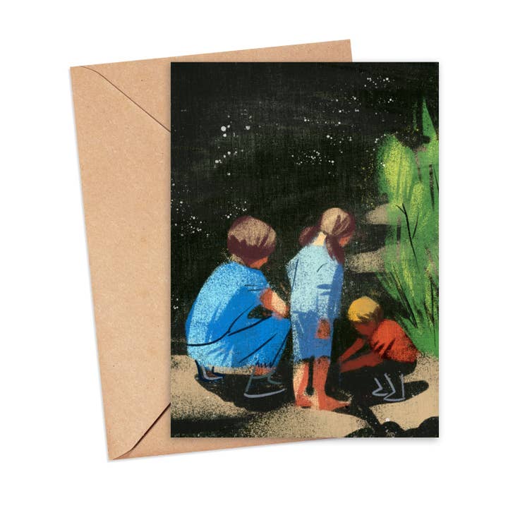 Frog Catchers CRD-SUM-11 for wholesale by Mikaila Maidment Art & Illustration