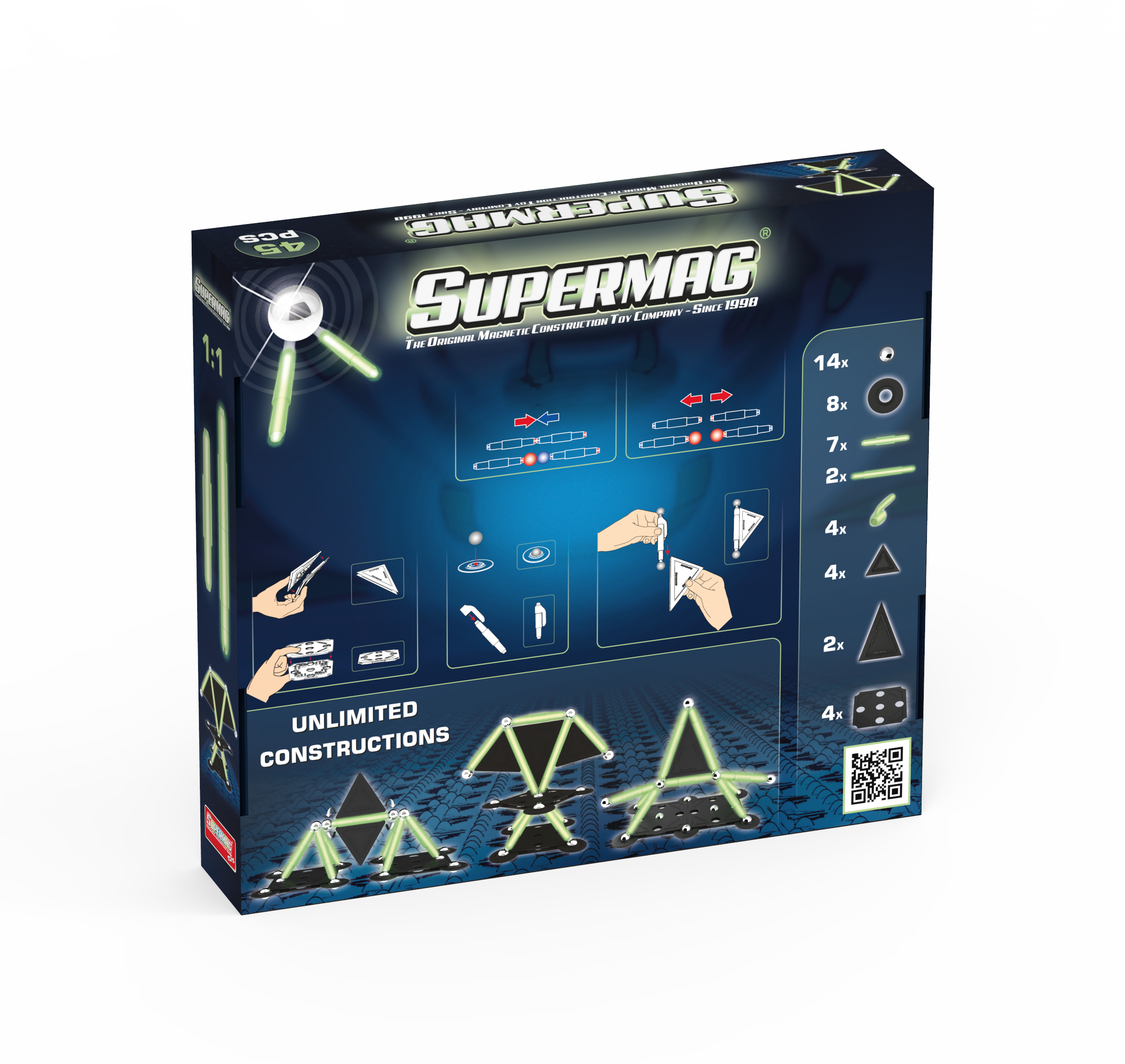 Plastwood Italia - Supermag Toys – wholesale Byggsats - Barn – SUPERMAG PROJEKT GLÖDER 45 STYCKEN1