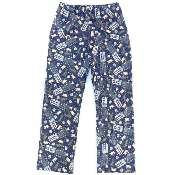 Calças de Pijama Polar Express para Homens por atacado de JustForLittles