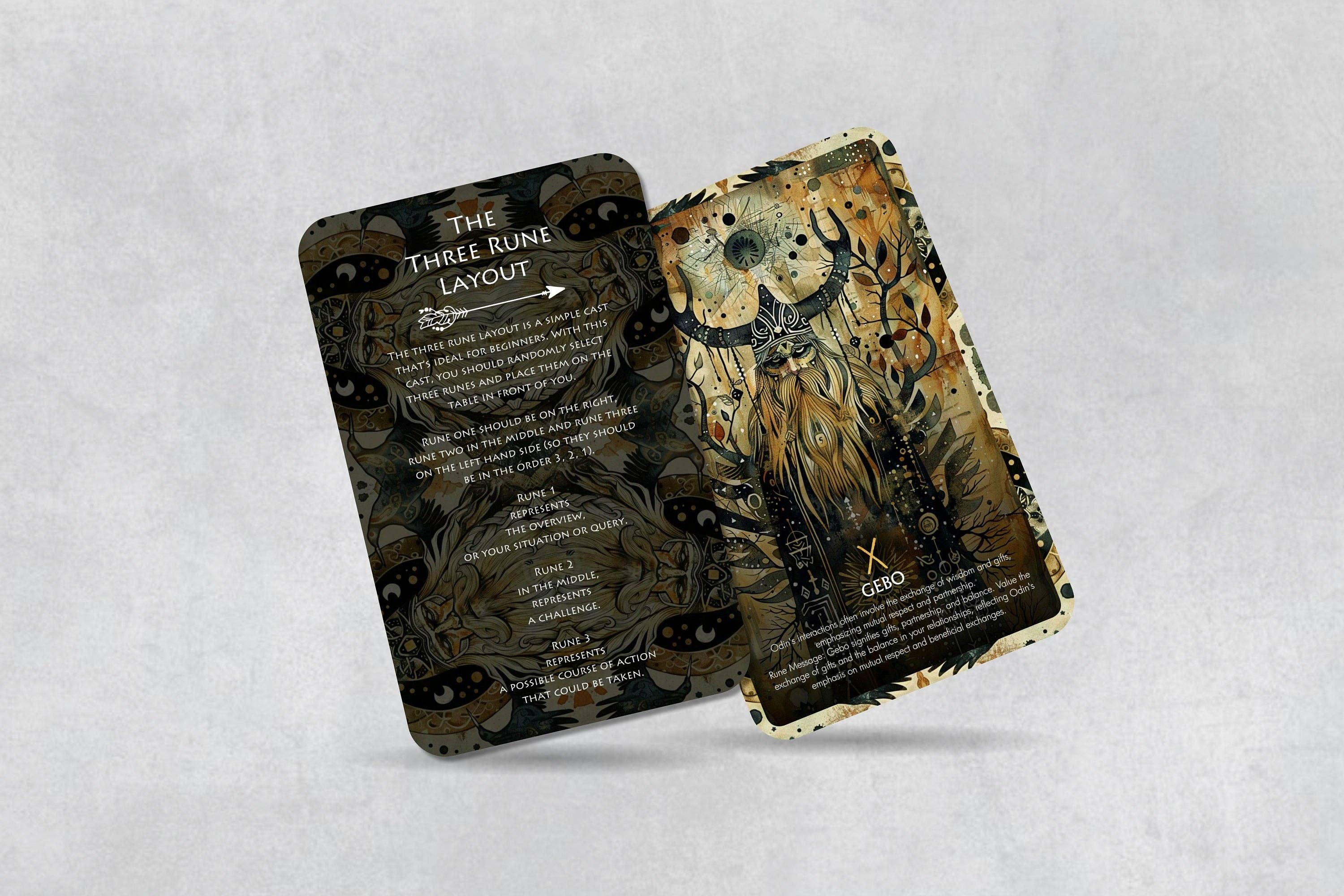 Ibiza Tarot USA - Wholesale Tarot Cards - The Runes of Odin - 26 cards - Runes Oracle - Oracle Deck - Fortune Telling - Divination tools - Oracle Gift3