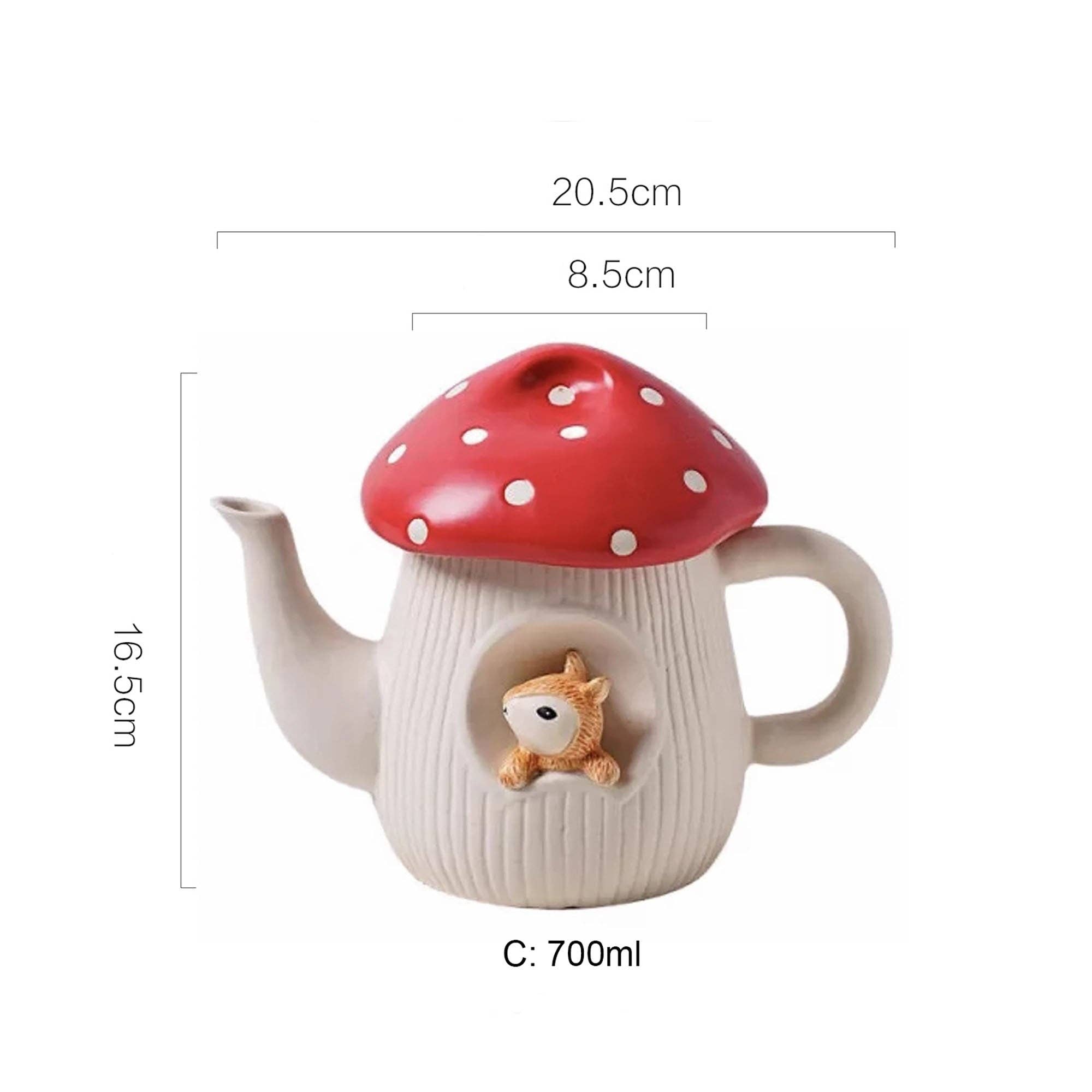 MinoCraft - Wholesale Theepot - MinoCraft keramische theepot in de vorm van een feeënpaddenstoel0