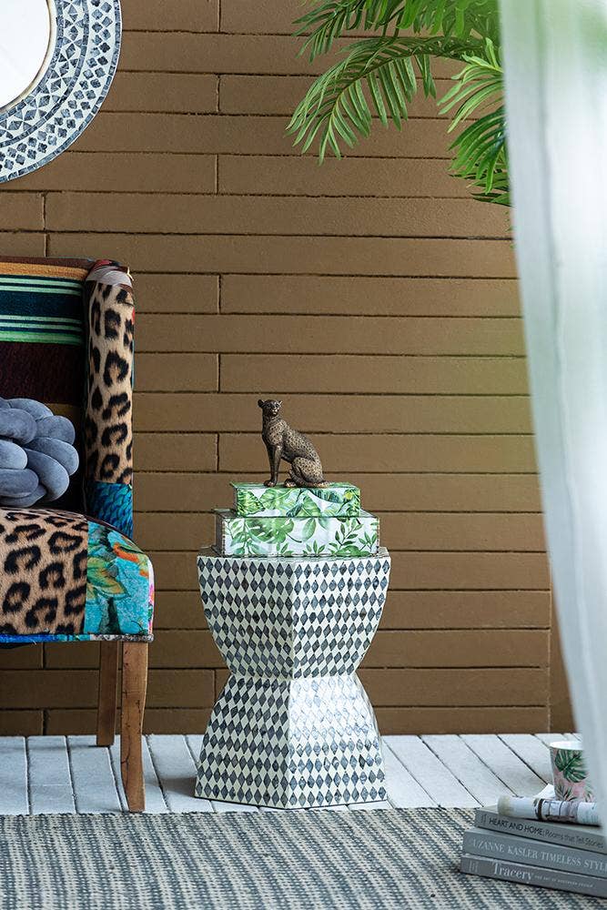 A&B Home Group Inc. - Wholesale Decoratief beeldje - Panter van koper, 15 cm6