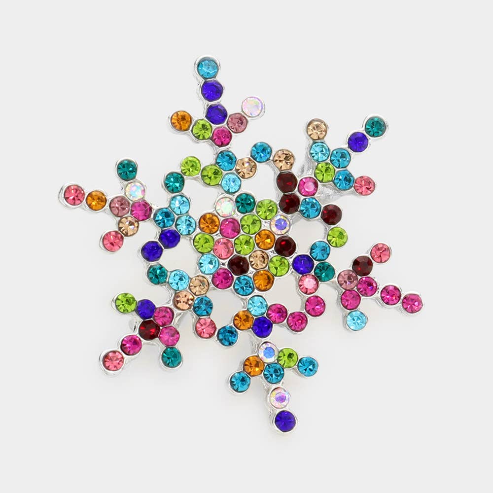 Sensibling Corp. - Wholesale Brooch - Rhinestone Snowflake Pin Brooch2