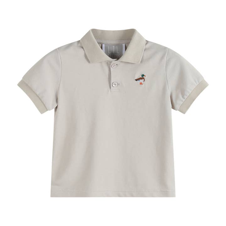 Light Brown Mallard Duck Golf Polo Shirt for wholesale by Lil Cactus