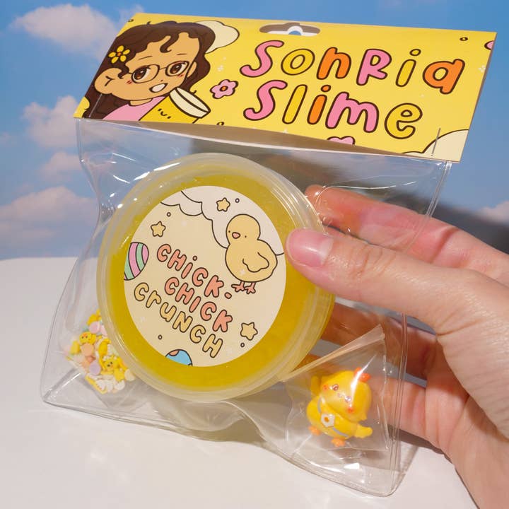 Kylling Kylling Crunch Slim Legetøj for engroshandel hos Sonria Slime LLC