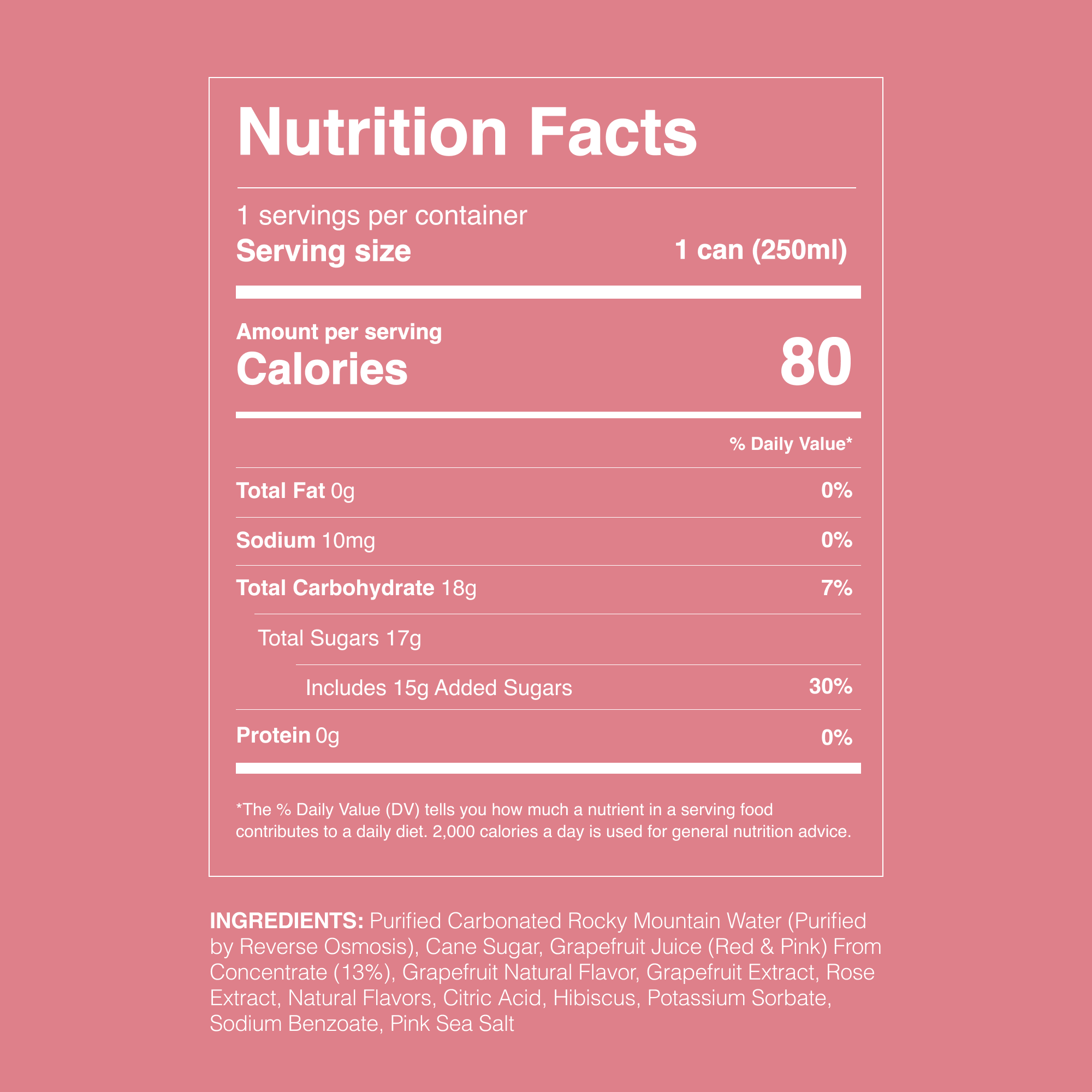 Strongwater – wholesale Non-alcoholic aperitif/mocktail – Sparkling NA Paloma Mocktail5