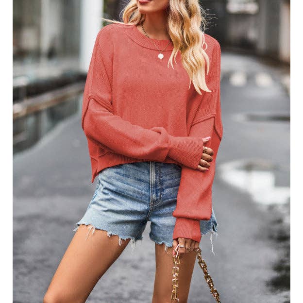 safistyle - Wholesale Knit Top - Women's - Women’s Solid Color Long Sleeve Knitted Top8