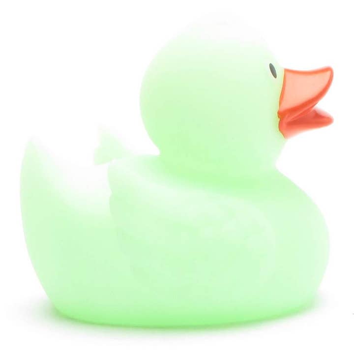 Duckshop – wholesale Bath toy – Baby – Rubber Duck Glow in the Dark - green - rubber duck1