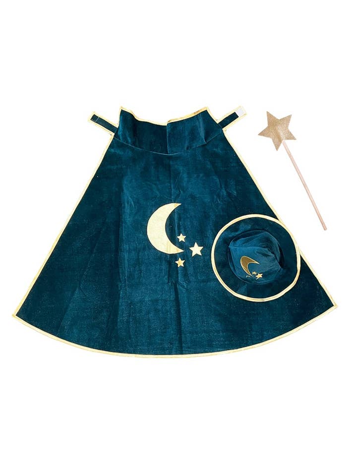 Ratatam! - Vente Déguisement – enfant - Set de deguisements magicien bleu cape+chapeau+ baguette2