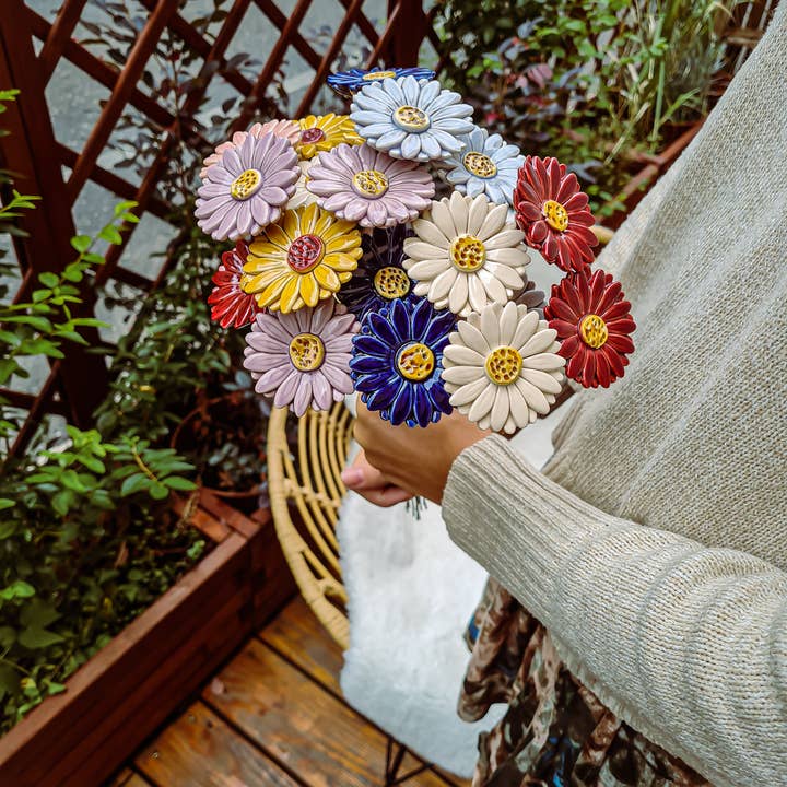 NaturoTheke - Wholesale Artificial Flowers - Gerbera diameter approx. 5 cm | 39 cm stem63