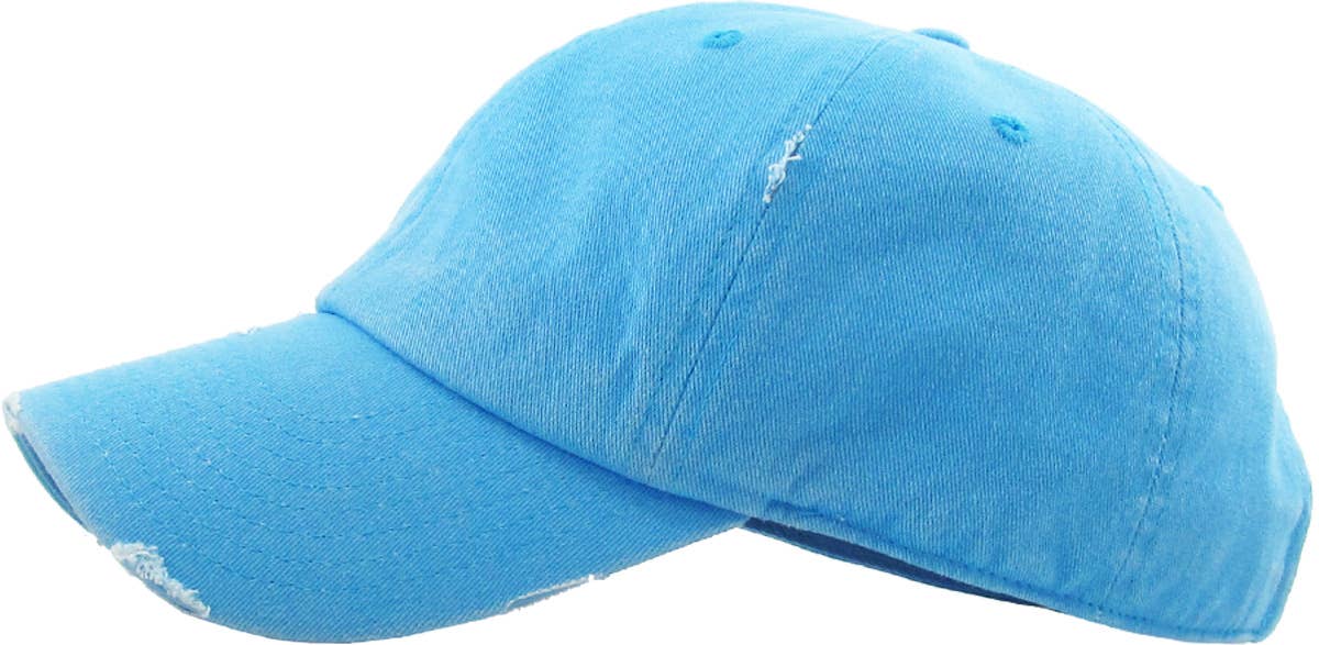 KBETHOS - Wholesale Ponytail Cap - Women's - Ponytail Washed Distressed Cotton Cap94