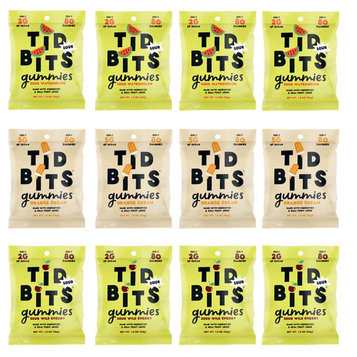 Paquet de 12 variétés pour la vente par TiDBiTS Candy