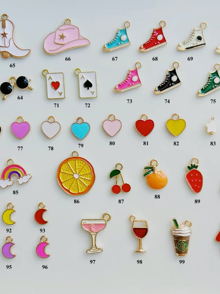 Assorted Enamel Charms for wholesale by Designed by Emily Ann