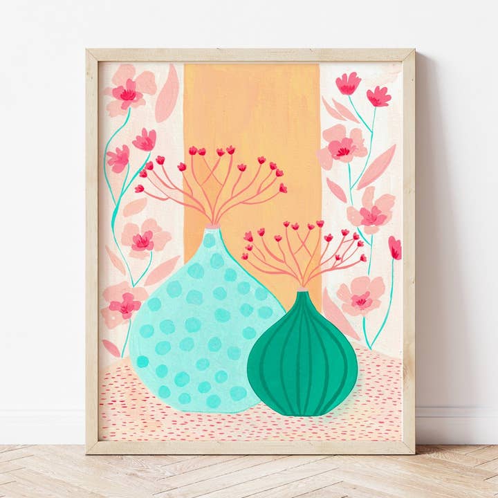 Teal Vases for wholesale by Nabeela Rumi