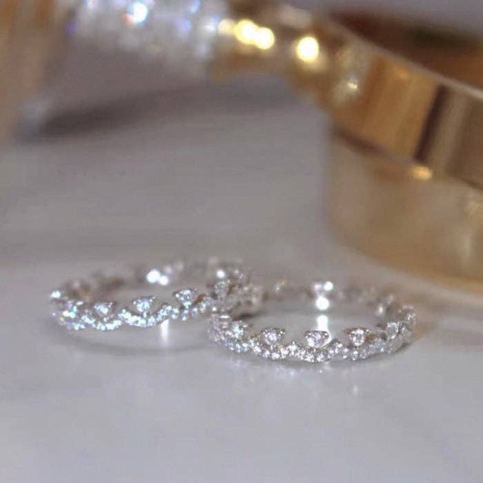 LanLivia - Wholesale Multi-Stone Ring - Dazzling Princess Style Lace Ring4