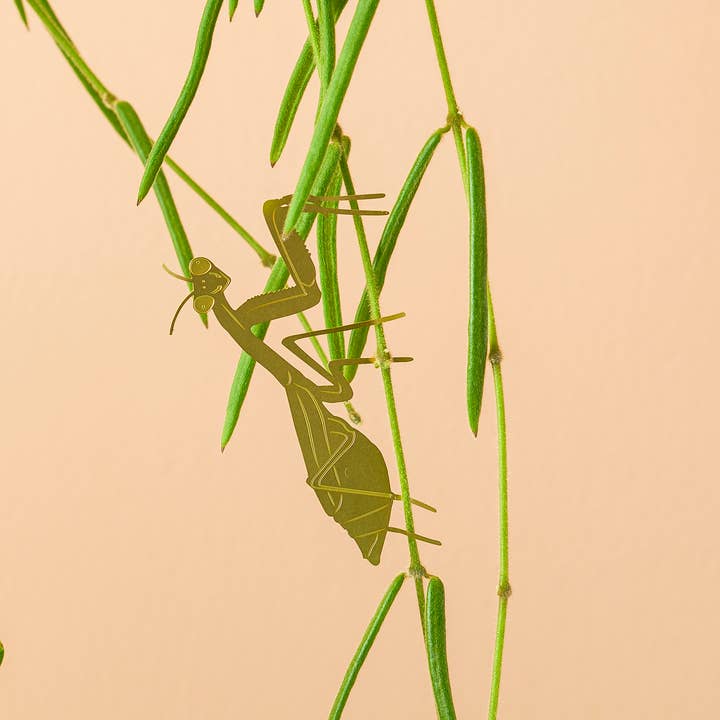 Another Studio - Wholesale Ornament - Plant Animal - Praying Mantis, insect plant marker decoration