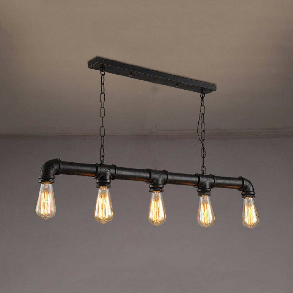 Ledsone - Vendita all'ingrosso Lampadario/lampada a sospensione - Luci da soffitto steampunk a tubi d'acqua industriali vintage ~23682