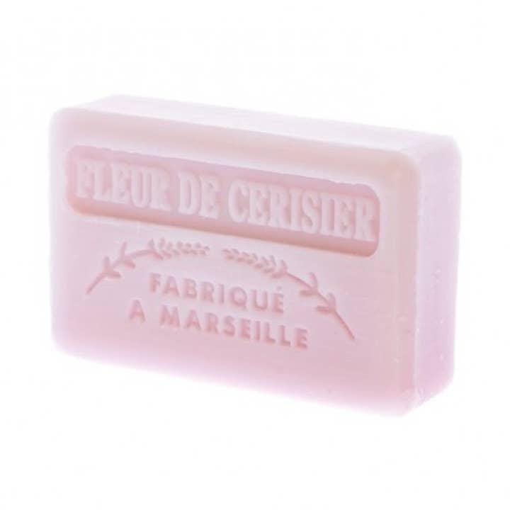 Cherry Flower - French soap with organic shea butter 125g for wholesale by Au Savon de Marseille