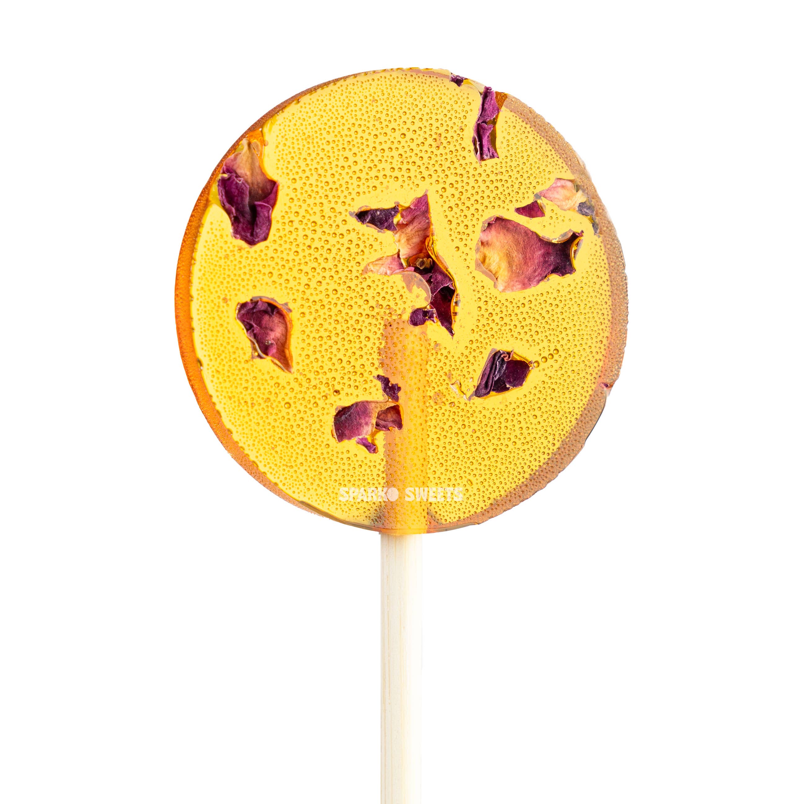 Sparko Sweets – wholesale Lollipop – Natural Pops Honey Rose Lollipops - 1.7"5