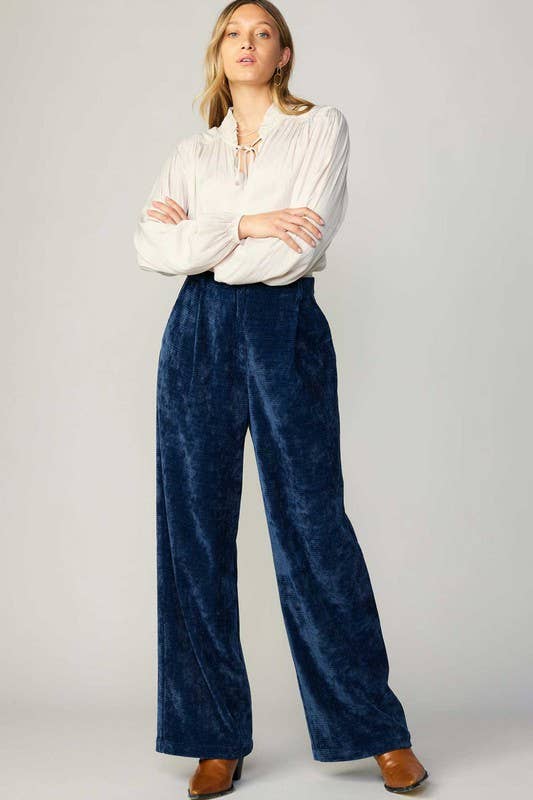 Current Air – wholesale Pants – Women's – Corduroy High Waist Wide Pants1