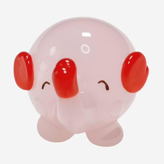 Portafortuna - Figurina in Vetro di Elefante Rosa per la vendita all'ingrosso da parte di Merry & Bright LLC