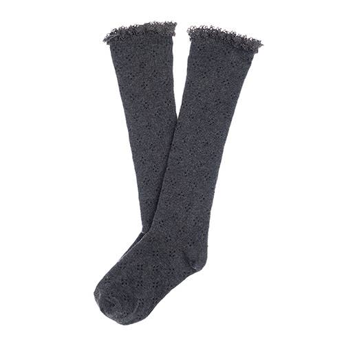 Tocoto Vintage - Wholesale Socks - Kids - Openwork Socks With Lace W741210