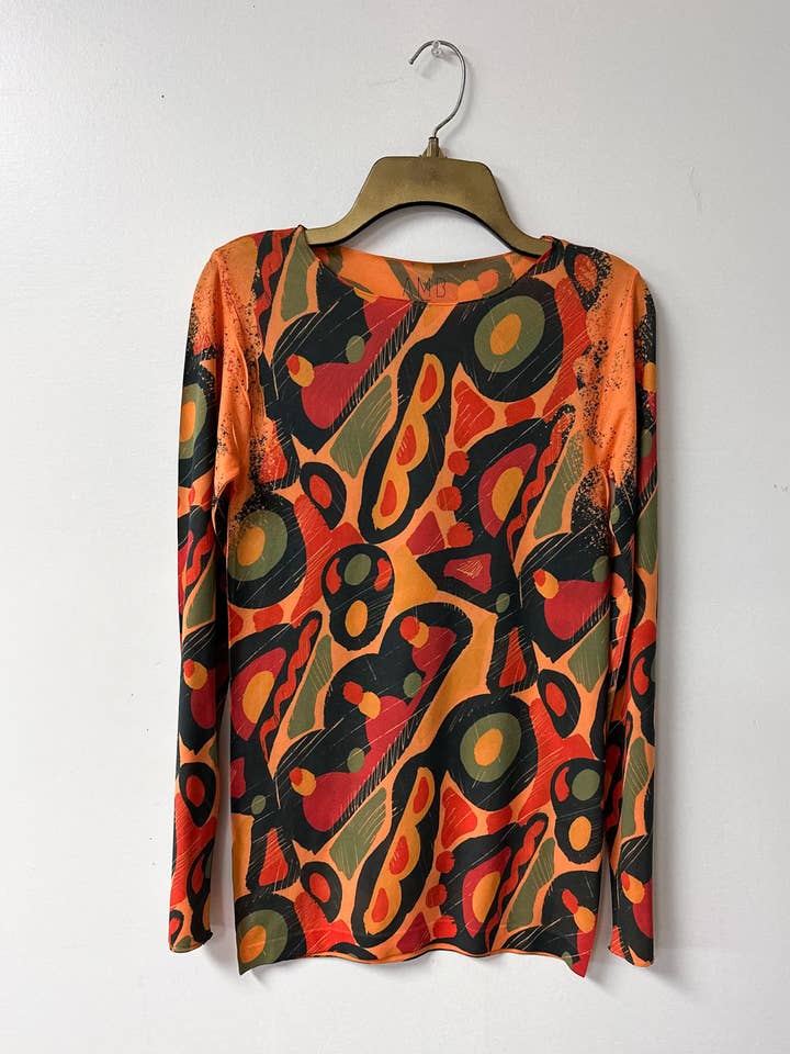 AMB Designs - Wholesale Blouse - Women's - 60's Second Skin Raw Edge Top6