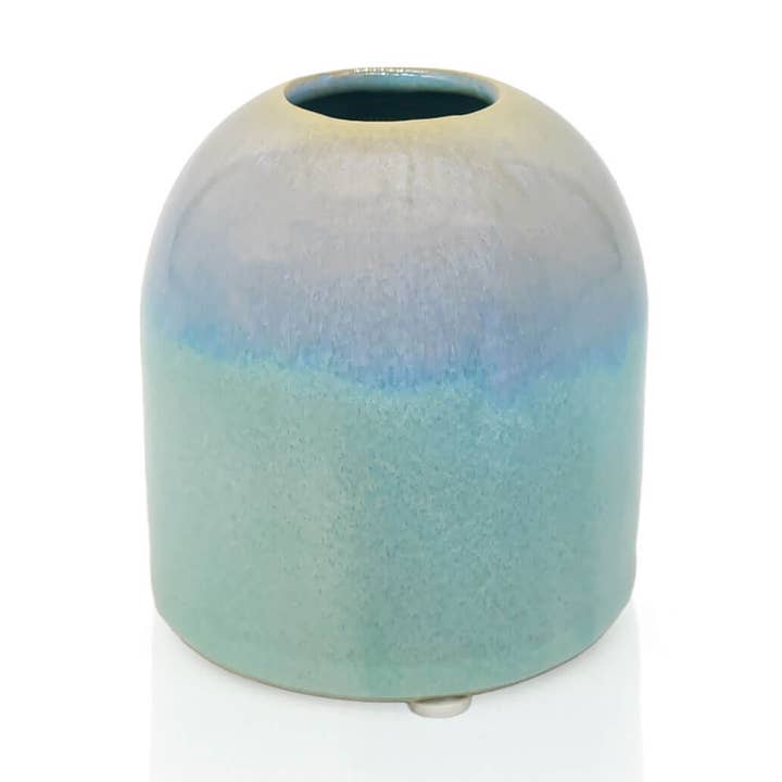 Vase lille, 9 cm, af keramik, turkis for engroshandel hos Mea-Living