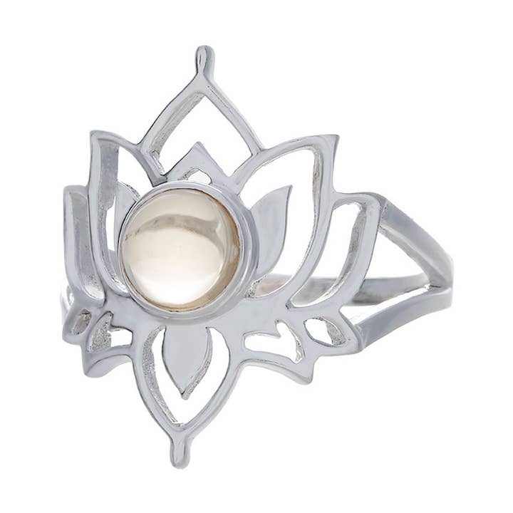 Bague en forme de fleur de lotus en citrine pour la vente par Kheops BLJ Jewelry