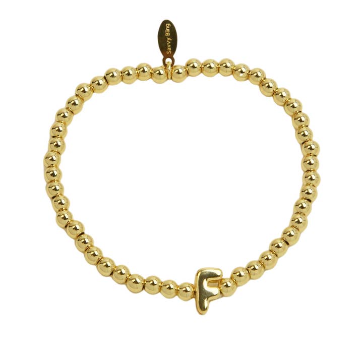 Savvy Bling - Wholesale Beaded Bracelet - Initial Bubble Bracelet6