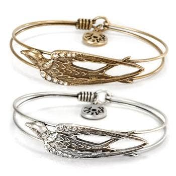 Bird Bangle Bracelets OL_BR351 for wholesale by Sweet Romance Jewelry