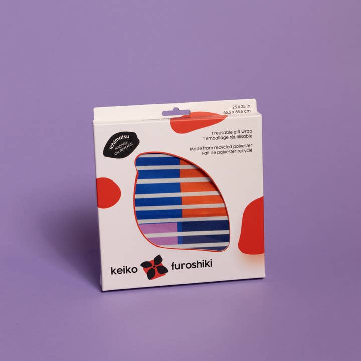 Keiko Furoshiki - Vendita all'ingrosso Carta da regalo in fogli - Panno da regalo giapponese in tessuto riutilizzabile Furoshiki14