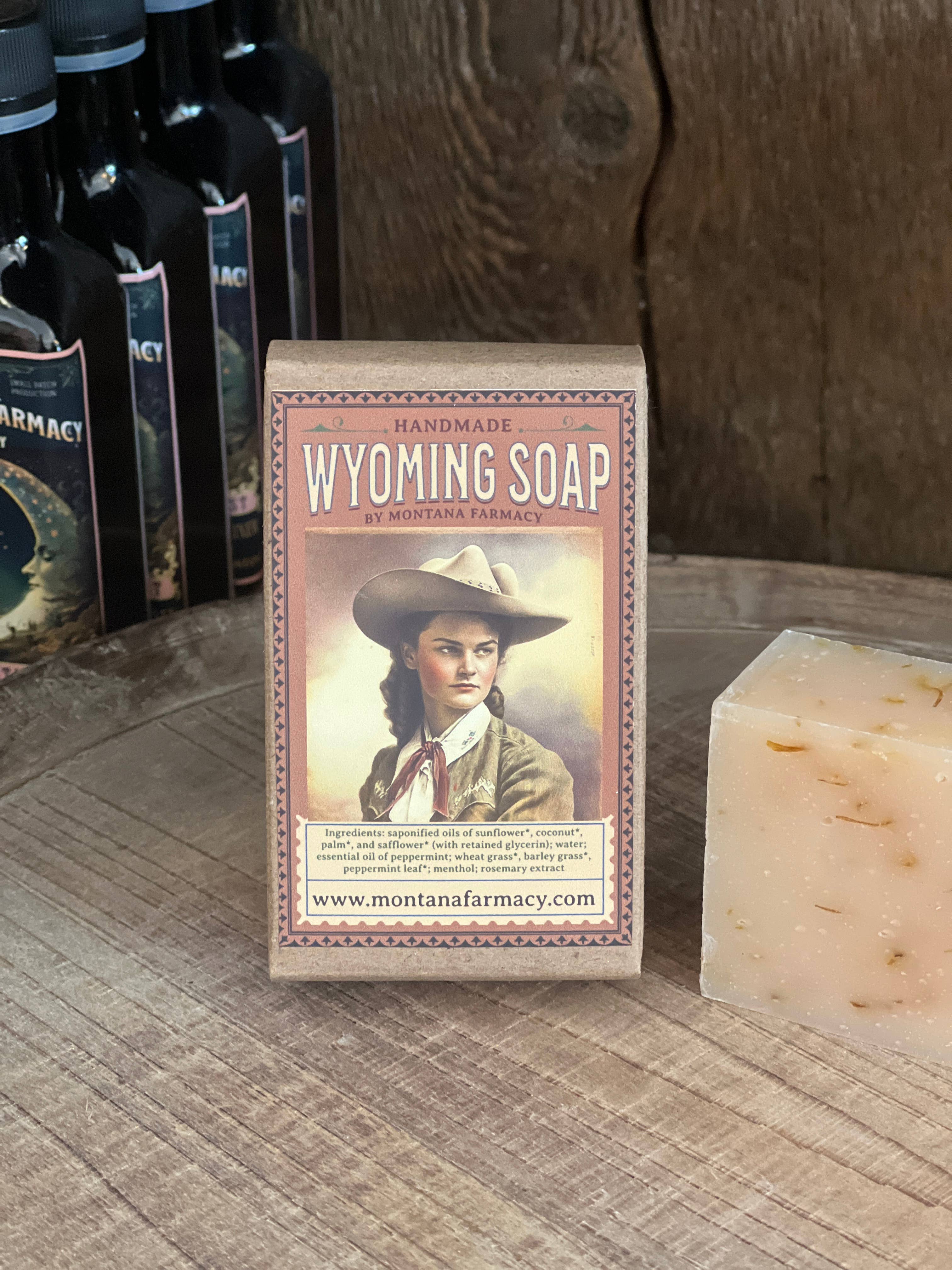 Montana Farmacy - Vendita all'ingrosso Saponette - Sapone da cowgirl del Wyoming Prairie Sage Profumo Old West Vintage1